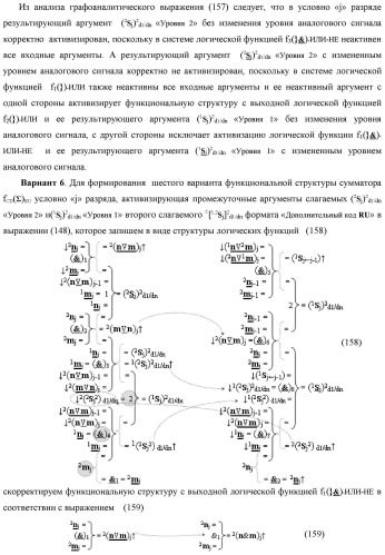 Функциональная вторая входная структура условно разряда &quot;j&quot; сумматора fcd( )ru с максимально минимизированным технологическим циклом  t  для аргументов слагаемых &#177;[1,2nj]f(2n) и &#177;[1,2mj]f(2n) формата &quot;дополнительный код ru&quot; с формированием промежуточной суммы &#177;[1,2sj]1 d1/dn второго слагаемого в том же формате (варианты русской логики) (патент 2480816)