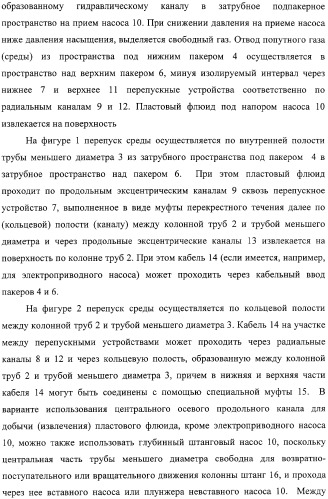 Скважинная пакерная установка с насосом (варианты) (патент 2331758)