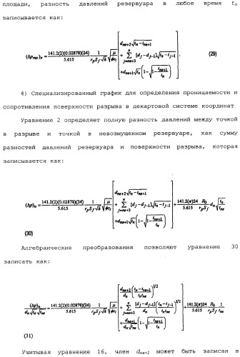 Способы и устройства для оценки физических параметров резервуаров с использованием метода кривых восстановления давления при испытании разрыва нагнетанием/сбросом (патент 2359123)