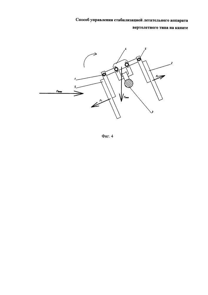 Способ управления стабилизацией летательного аппарата вертолетного типа на канате (патент 2647548)