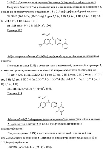 Производные азабифениламинобензойной кислоты в качестве ингибиторов dhodh (патент 2481334)