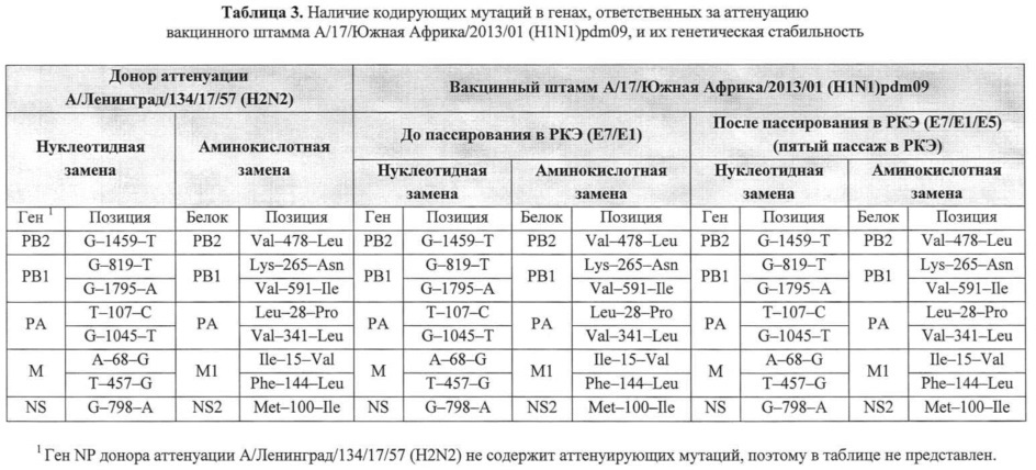 Вакцинный штамм вируса гриппа а/17/южная африка/2013/01 (h1n1)pdm09 для производства живой гриппозной интраназальной вакцины для взрослых и для детей (патент 2627188)