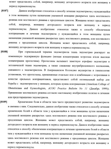 Способы гормонального лечения с применением контрацептивных режимов с непрерывным введением эстрогена (патент 2403046)