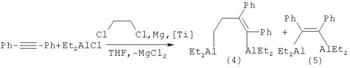 Способ получения 1,2-диалкил-1,4-бис(диэтилалюминио)бут-1-енов (патент 2440359)