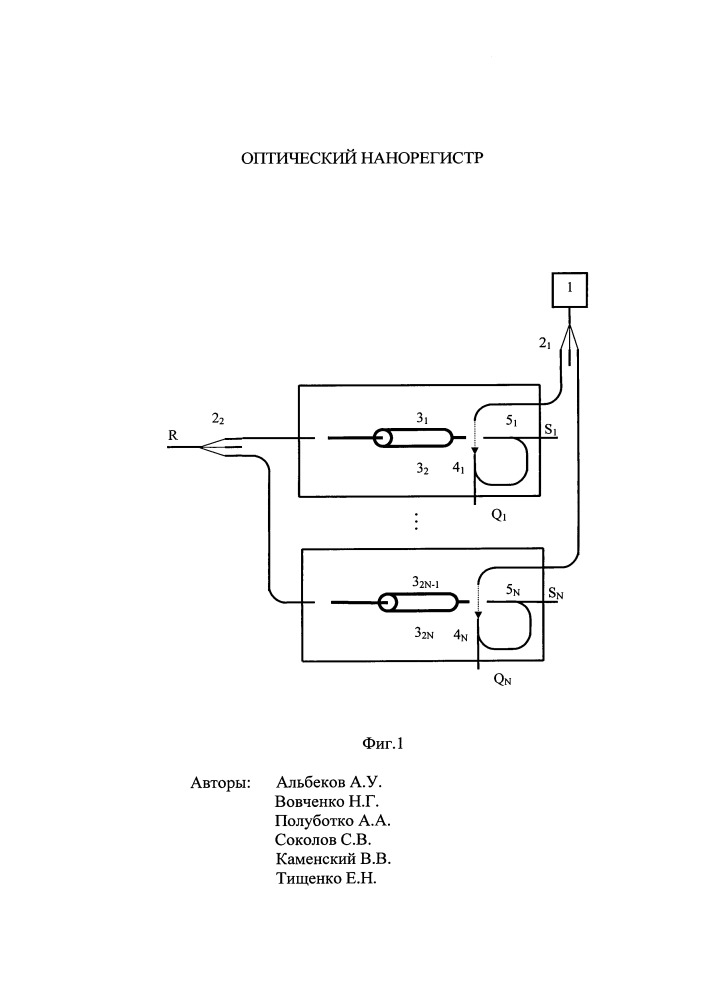 Оптический нанорегистр (патент 2662247)