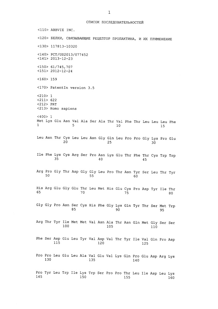 Белки, связывающие рецептор пролактина, и их применение (патент 2664463)