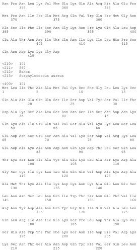 Композиции для иммунизации против staphylococcus aureus (патент 2508126)