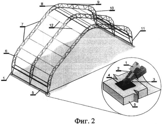 Стальная тентовая конструкция (патент 2553700)