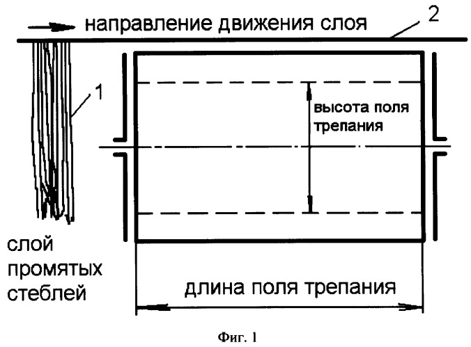 Способ трепания лубяных волокон (патент 2327825)