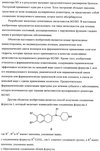 Производные аминотетралина в качестве антагонистов мускаринового рецептора (патент 2311408)