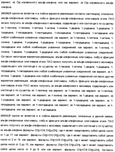 Олигомеризация альфа-олефинов с применением каталитических систем металлоцен-тск и применение полученных полиальфаолефинов для получения смазывающих смесей (патент 2510404)