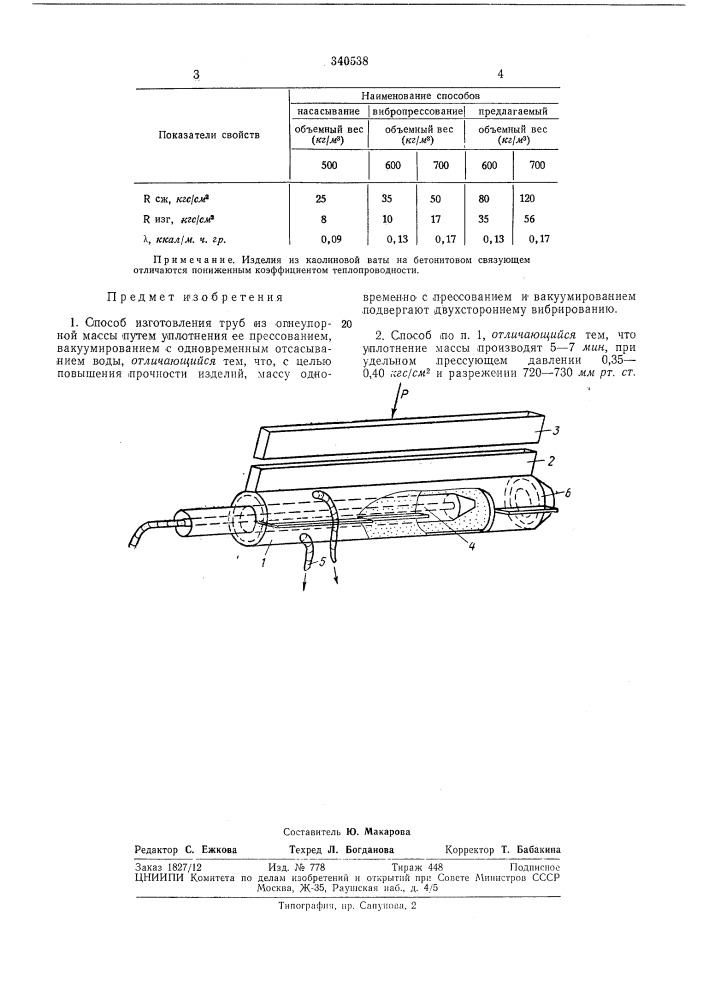 Способ изготовления труб (патент 340538)