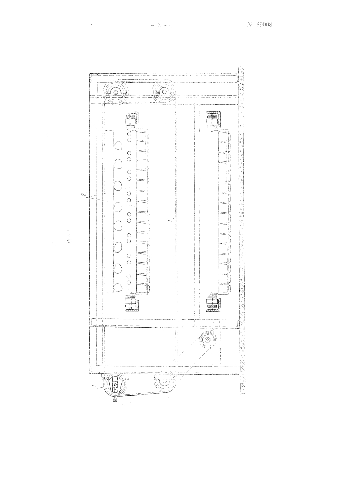 Устройство для механической посадки кусков теста в формы печного конвейера (патент 89008)