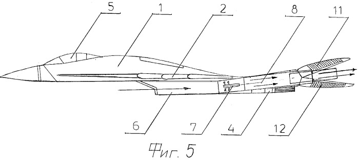 Самолет с изменяемым направлением вектора тяги (патент 2371352)