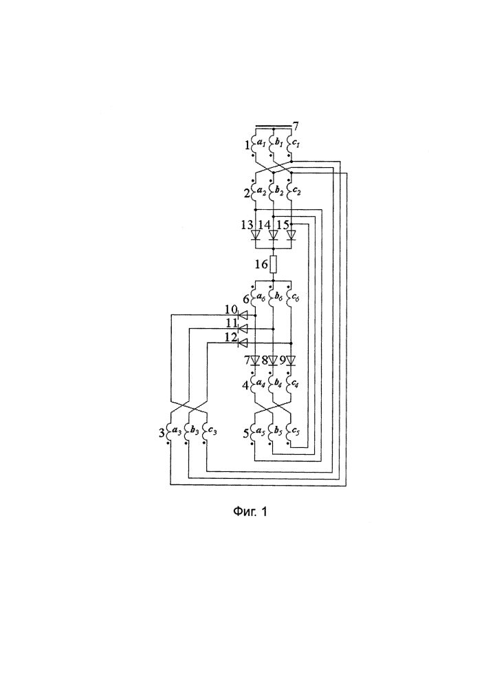 Преобразователь трехфазного переменного напряжения в постоянное (варианты) (патент 2614981)