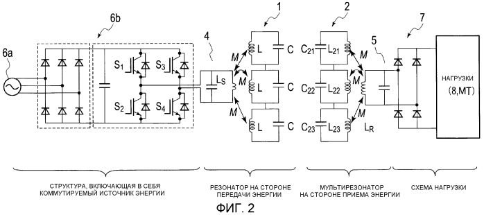 Установка бесконтактной подачи энергии и способ бесконтактной подачи энергии (патент 2549838)