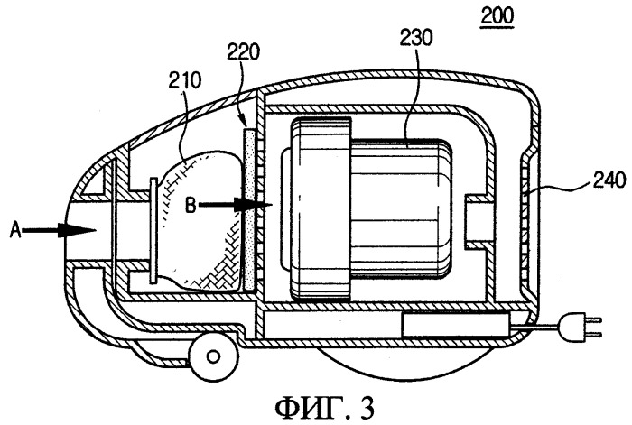 Узел фильтра и пылесос, имеющий такой узел (патент 2275838)