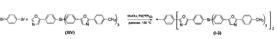 Способ получения разветвленных олигоарилсиланов на основе фенилоксазолов (патент 2620088)