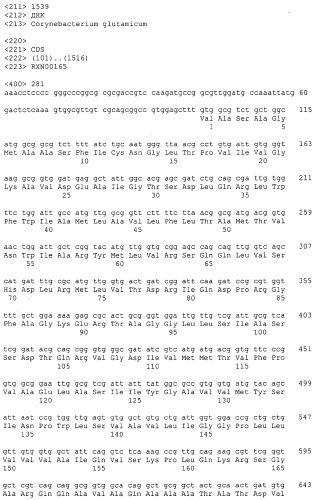 Гены corynebacterium glutamicum, кодирующие белки резистентности и толерантности к стрессам (патент 2303635)