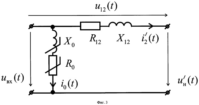 Способ определения параметров г-образной схемы замещения однофазного двухобмоточного трансформатора в рабочем режиме (варианты) (патент 2353940)