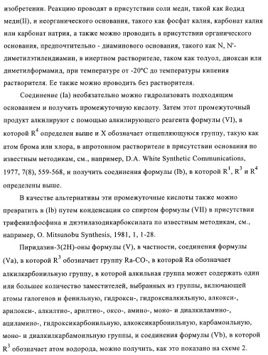 Производные пиридазин-3(2h)-она и их применение в качестве ингибиторов фдэ4 (патент 2376293)