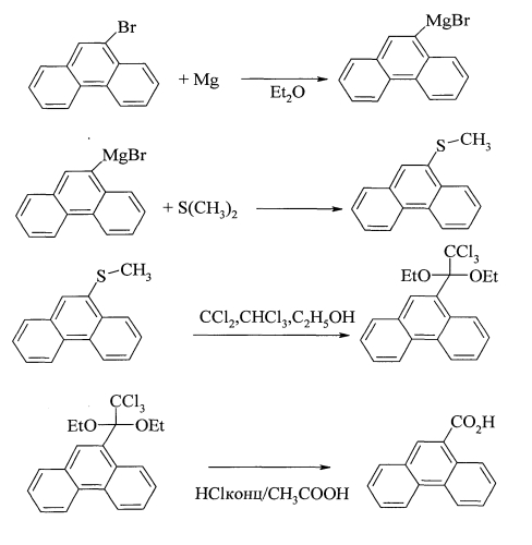 Способ получения алкиловых эфиров фенантрен-9-карбоновой кислоты (патент 2566086)