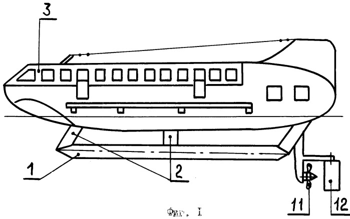 Гидродинамическое судно (патент 2495782)