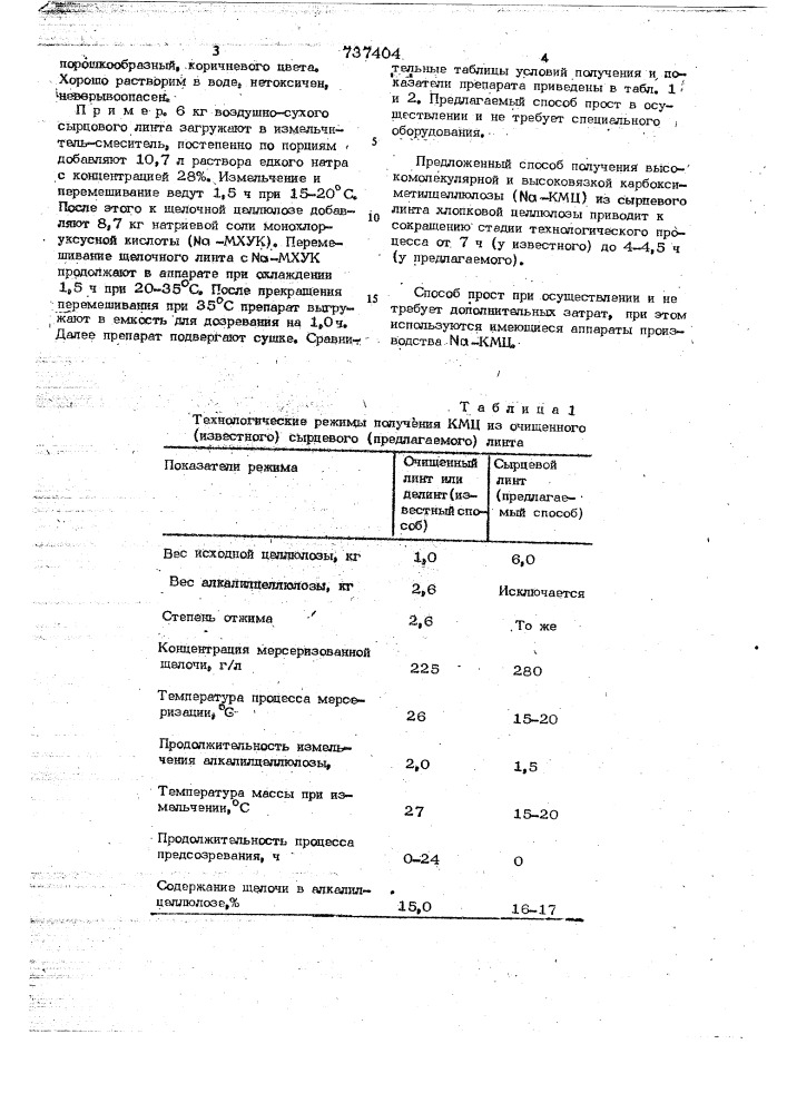 Способ получения высокомолекулярной карбоксиметилцеллюлозы (патент 737404)