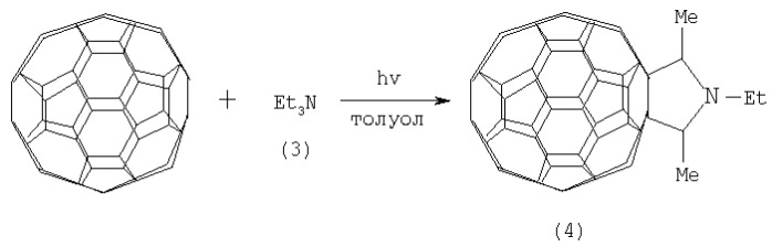 Способ получения 1-(2,7-октадиенил)-2,5-диметил-3,4-фуллеро[60]пирролидина (патент 2315038)