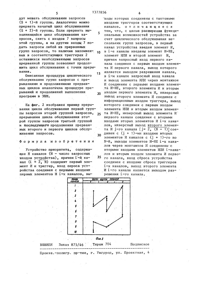 Устройство приоритета (патент 1377856)