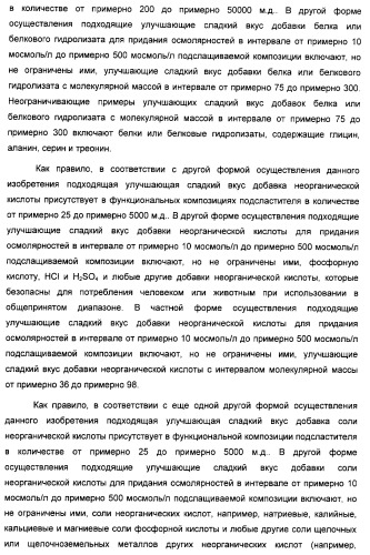 Композиция интенсивного подсластителя с минеральным веществом и подслащенные ею композиции (патент 2417031)