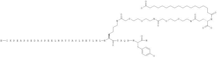 Длительно действующие агонисты рецепторов y2 и(или) y4 (патент 2504550)