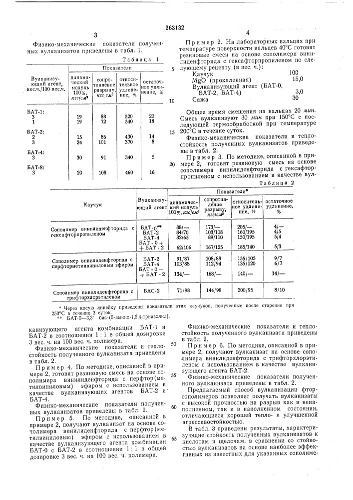 Способ вулканизации насыщенных фт01м^аучуков (патент 263132)