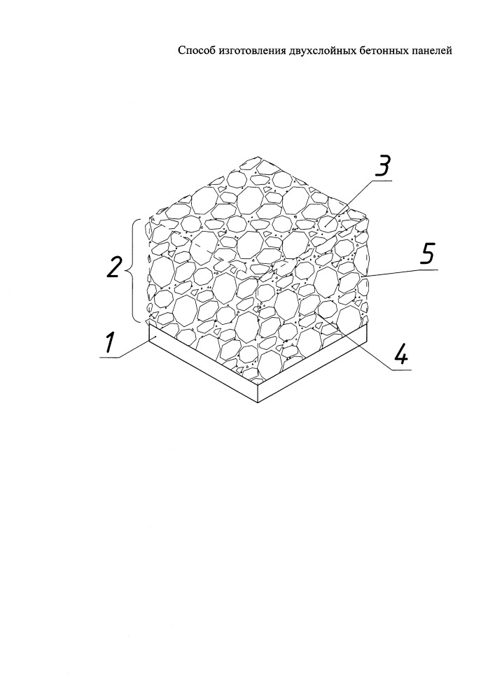 Способ изготовления двухслойных бетонных панелей (патент 2666171)