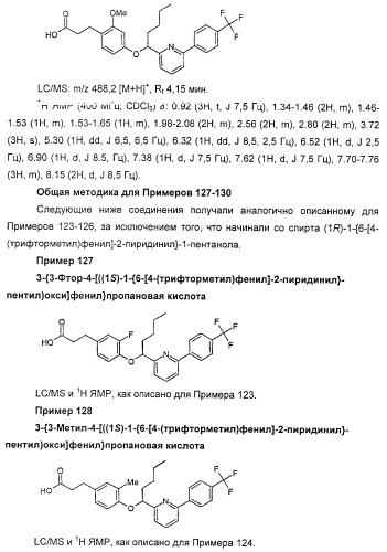 Производные фенилалкановой кислоты и фенилоксиалкановой кислоты, их применение и содержащая их фармацевтическая композиция (патент 2323929)