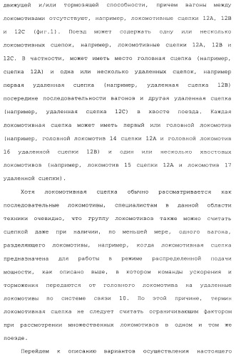 Способ для оптимизации работы поезда для поезда, включающего в себя множественные локомотивы с распределенной подачей мощности (патент 2482990)