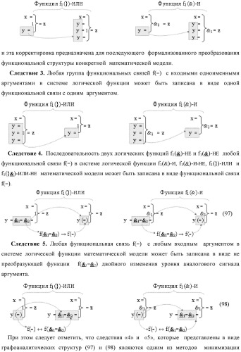 Способ логико-динамического процесса преобразования позиционных условно отрицательных аргументов аналоговых сигналов &#171;-&#187;[ni]f(2n) в позиционно-знаковую структуру аргументов &#171;&#177;&#187;[ni]f(-1\+1,0, +1) &quot;дополнительный код&quot; с применением арифметических аксиом троичной системы счисления f(+1,0,-1) (варианты русской логики) (патент 2429523)