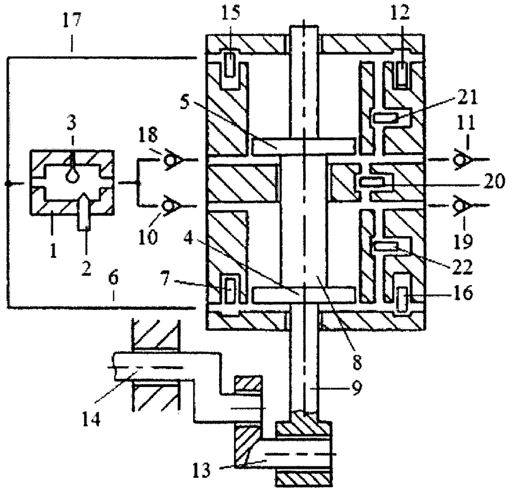 Способ управления коэффициентом избытка воздуха перепускными клапанами между компрессорными и рабочими полостями поршней однотактного двигателя с внешней камерой сгорания (патент 2631842)