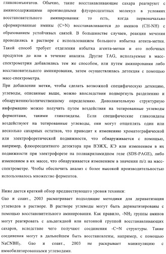 Твердофазное тегирование олигосахаридов: методика для манипуляции с иммобилизированными углеводами (патент 2398237)