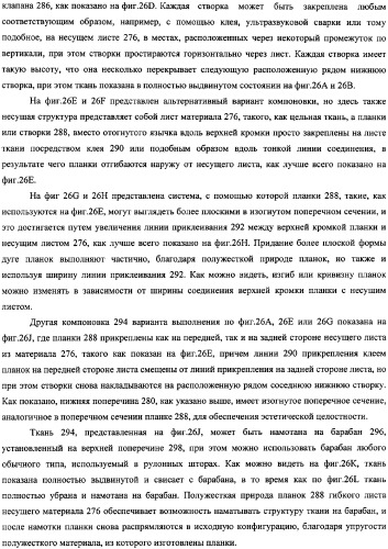 Убирающаяся штора для закрывания архитектурных проемов (патент 2345206)