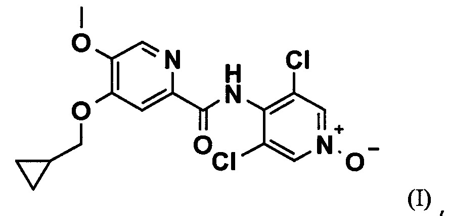 Способ получения новых кристаллических форм-4(циклопропилметокси)-n-(3, 5-дихлор-1-оксидопиридин-4-ил)-5-метоксипиридин-2-карбоксамида и его кристаллические формы (патент 2621894)