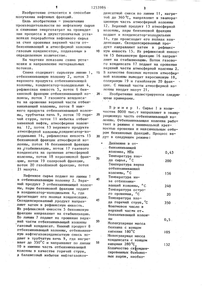 Способ получения нефтяных фракций (патент 1253984)