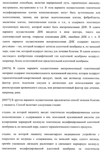 Захват эндотелиальных клеток-предшественников элюирующим лекарственные средства имплантируемым медицинским устройством (патент 2400256)
