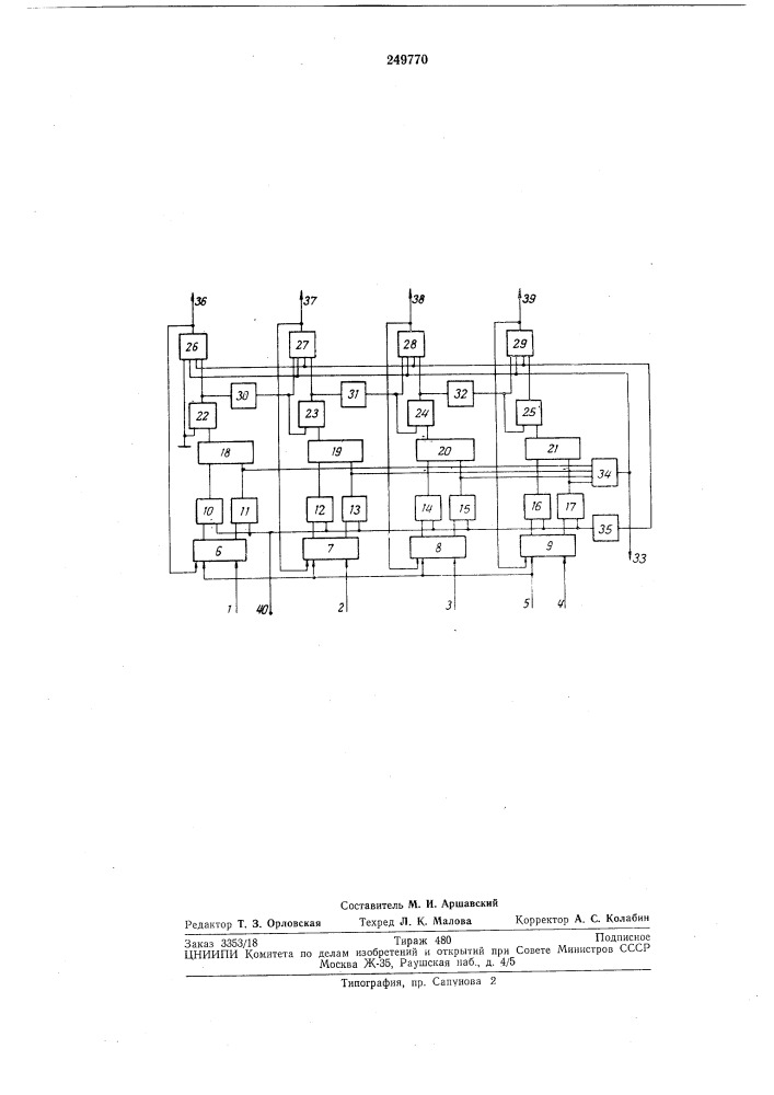Устройство для определения приоритетности управляющих сигналов (патент 249770)