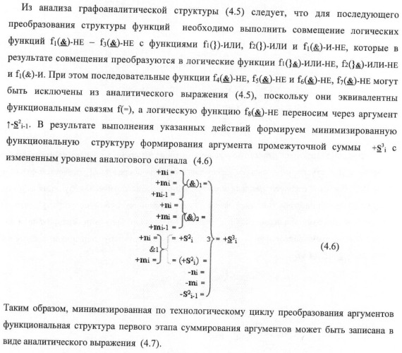 Входная структура параллельного сумматора в позиционно-знаковых кодах f(+/-) (варианты) (патент 2378682)
