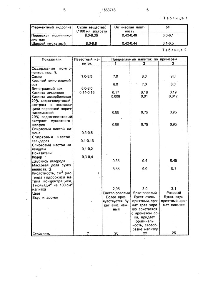 "безалкогольный напиток "бахмал" (патент 1653718)