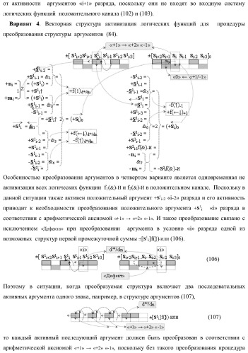 Функциональная входная структура сумматора с избирательным логическим дифференцированием d*/dn первой промежуточной суммы &#177;[s1 i] минимизированных структур аргументов слагаемых &#177;[ni]f(+/-)min и &#177;[mi]f(+/-)min (варианты) (патент 2424548)