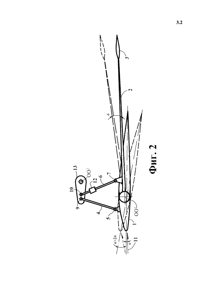 Летательный аппарат с флюгерным горизонтальным оперением (патент 2609620)