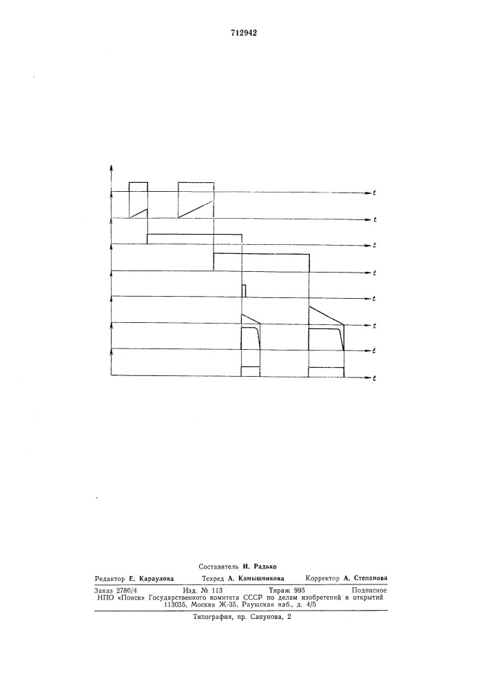 Способ задержки импульсных сигналов (патент 712942)