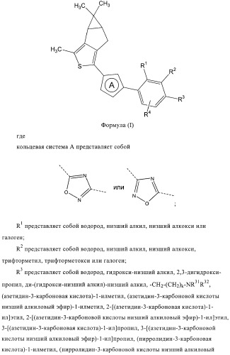 Новые производные тиофена в качестве агонистов рецептора сфингозин-1-фосфата-1 (патент 2404178)